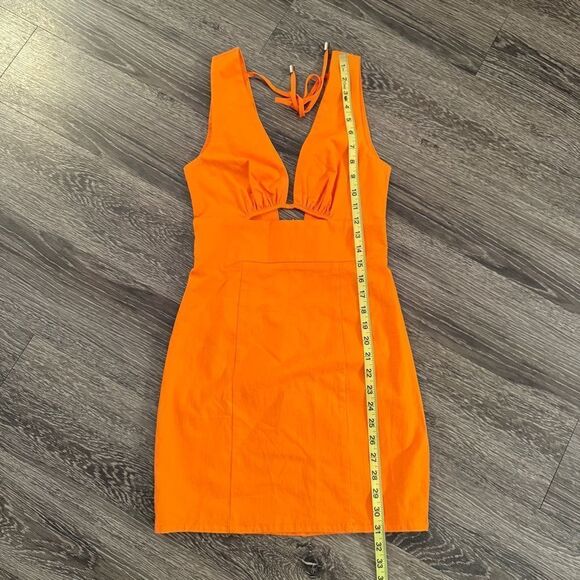 Runaway Natalia Mini Dress in Tangerine New - Picture 4 of 8
